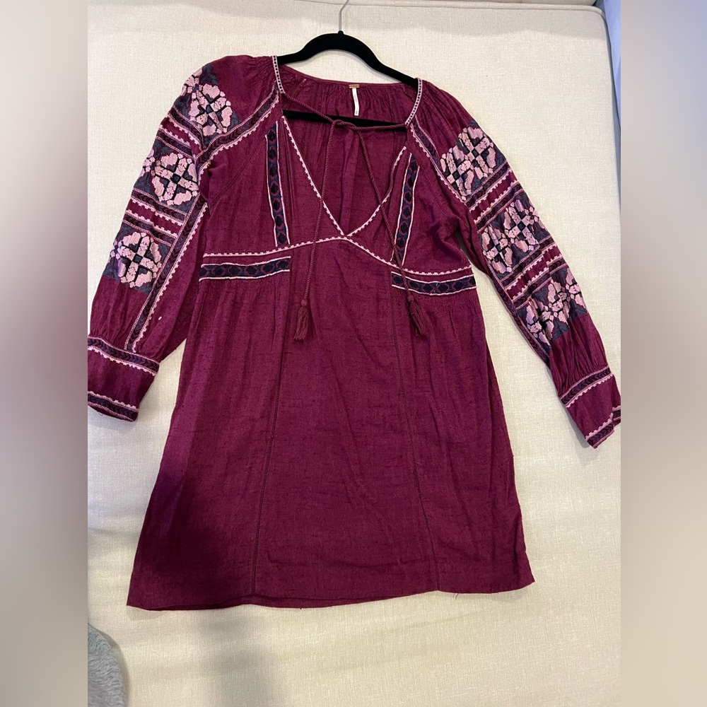 Free people embroidered boho dress